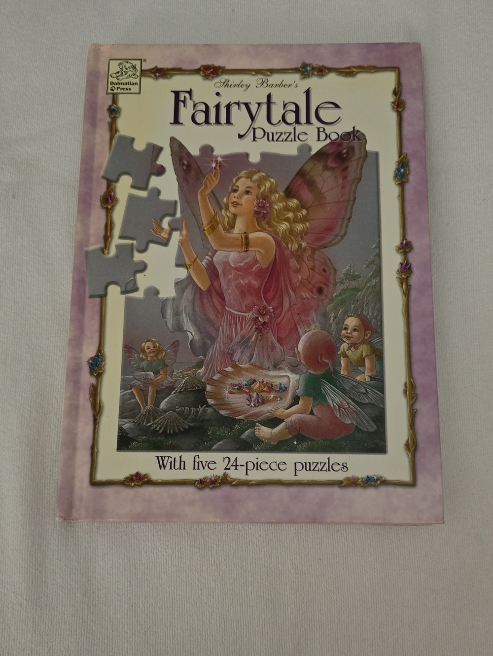 Vintage Fairytale Puzzle Book - Pink Cover by Shirley Barber